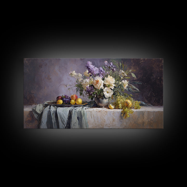 Museum Still Life Canvas Print, Art, Printable Wall Art, Living Room Decor, Watercolor Art, Canvas Art, Ai Art, ART-2x1-93