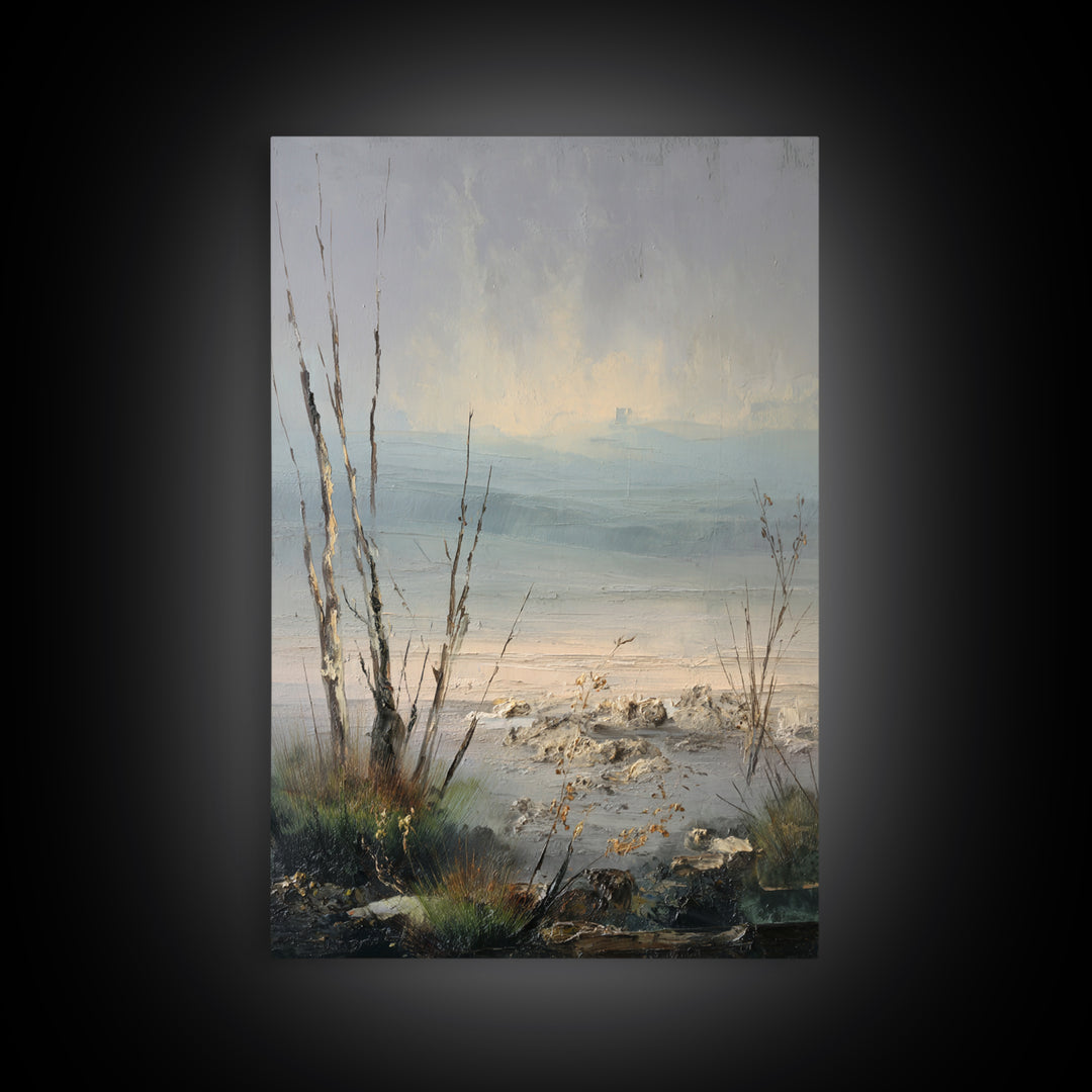Surreal Dream Landscape Framed Canvas Print, Art, Framed Art, Living Room Decor, Fine Art, Neutral Decor, Modern Decor, ART-2x3-19