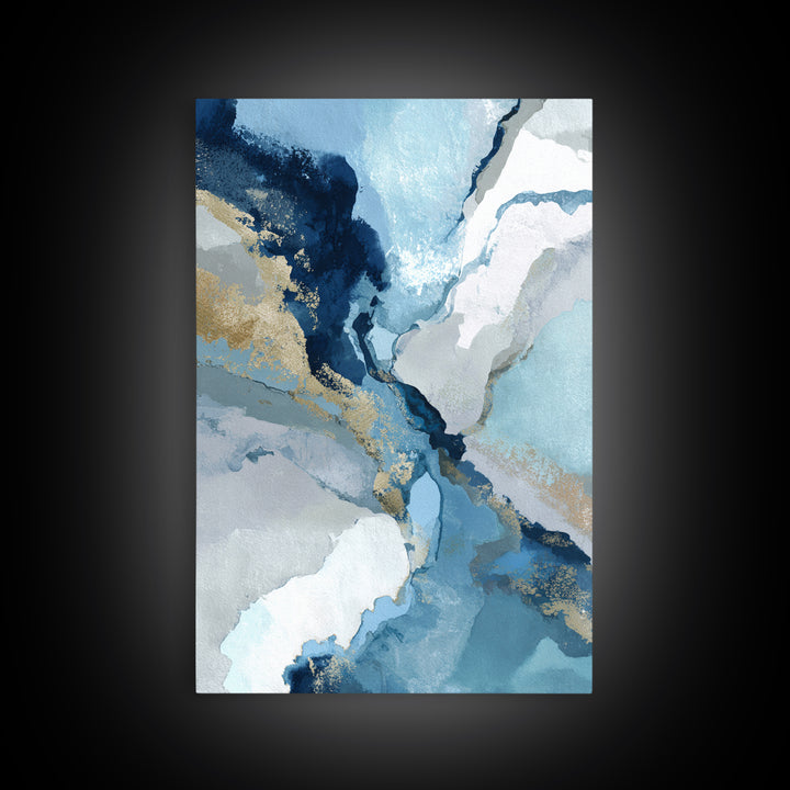 Abstract Water Forms Framed Canvas Print, Art, Pink Wall Art, Living Room Decor, Fine Art, Textured Painting, ART-2x3-51