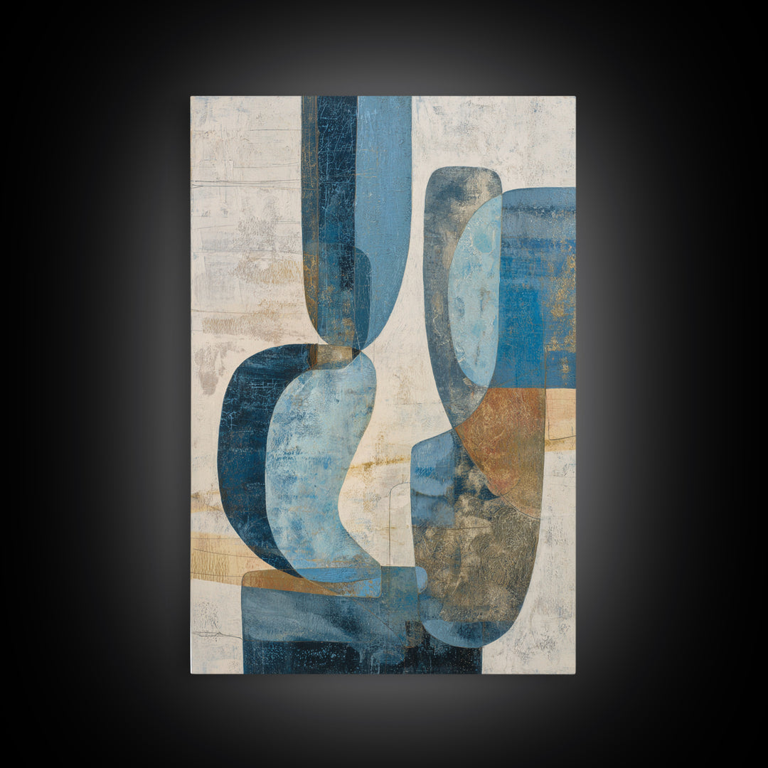 Abstract Water Forms Framed Canvas Print, Art, Room Decor, Living Room Decor, Abstract Art, Art Commission, Digital Wall Art, ART-2x3-75