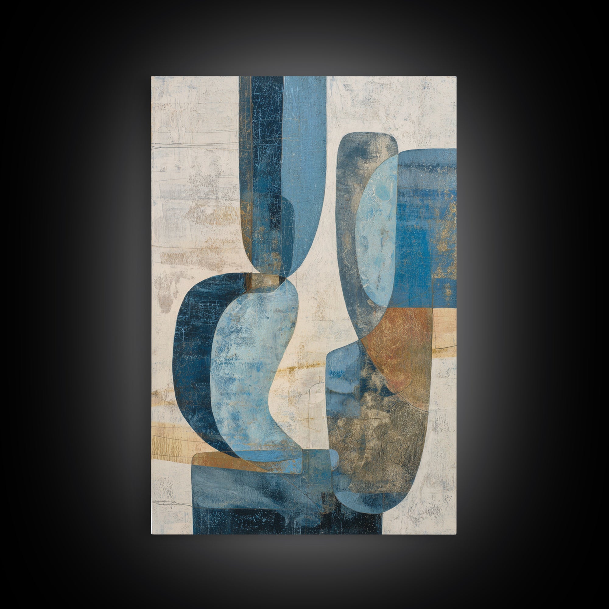 Abstract Water Forms Framed Canvas Print, Art, Room Decor, Living Room Decor, Abstract Art, Art Commission, Digital Wall Art, ART-2x3-75