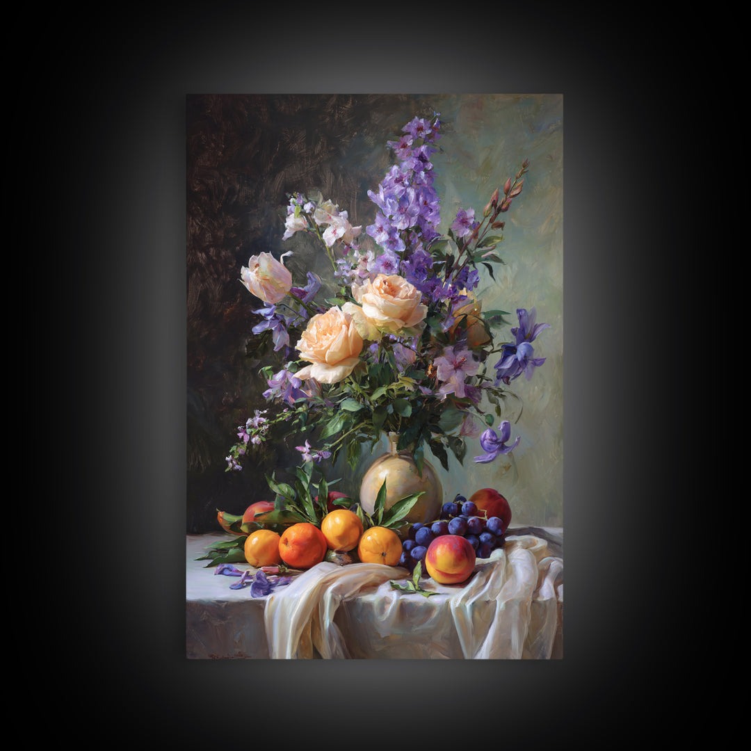 Museum Still Life Canvas Print, Art, Wall Art Prints, Living Room Decor, Fine Art, Ai Art, Textured Wall Art, ART-2x3-81