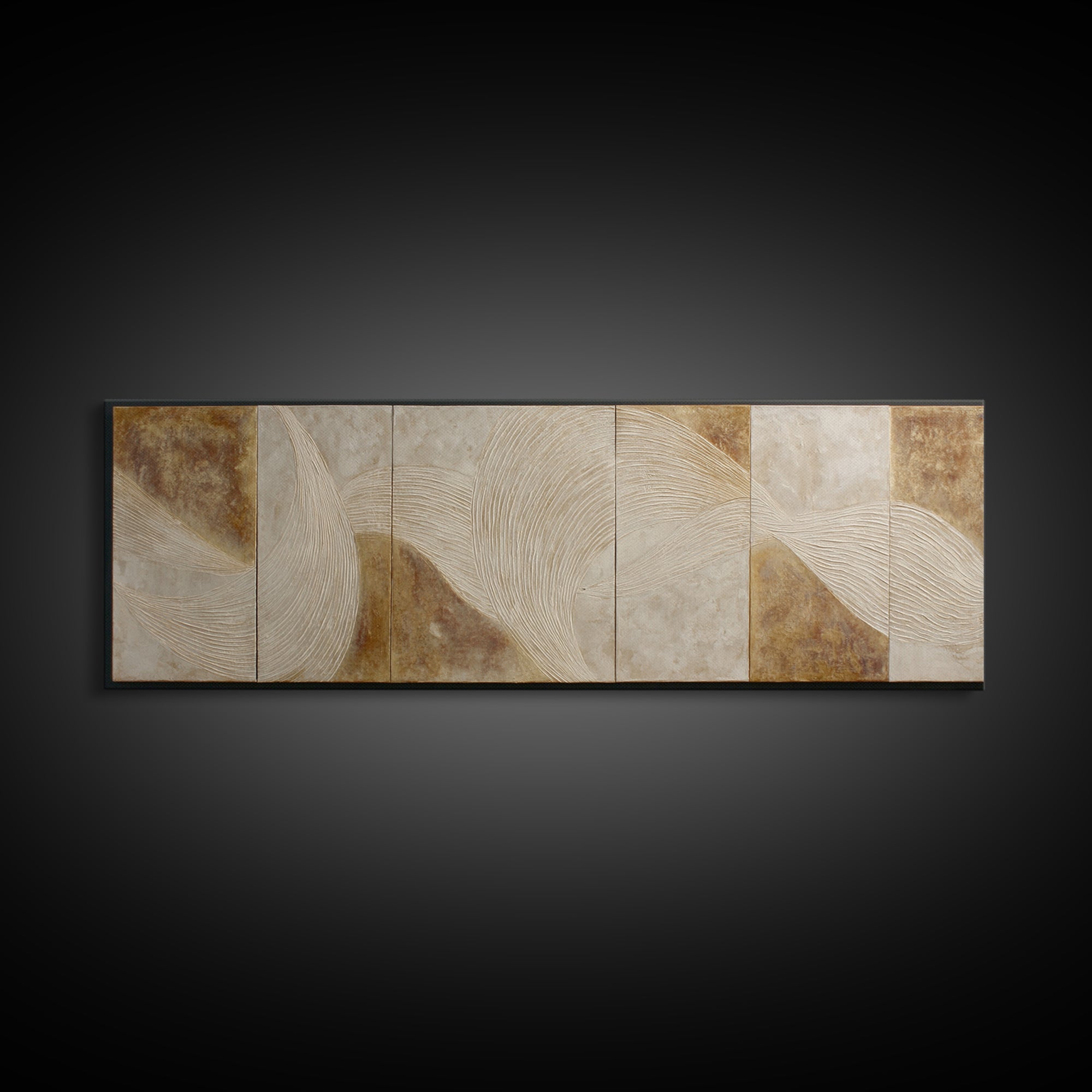 Textured Neutral Abstraction Framed Canvas Print, Art, Art Nouveau, Living Room Decor, Fine Art, Abstract Wall Art, ART-3x1-53
