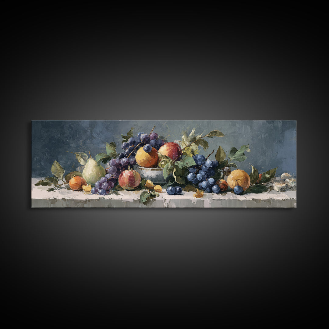 Bold Pop Fruit Composition Canvas Print, Art, Wood Wall Art, Living Room Decor, Fine Art, Modern Decor, Fine Art Print, ART-3x1-8