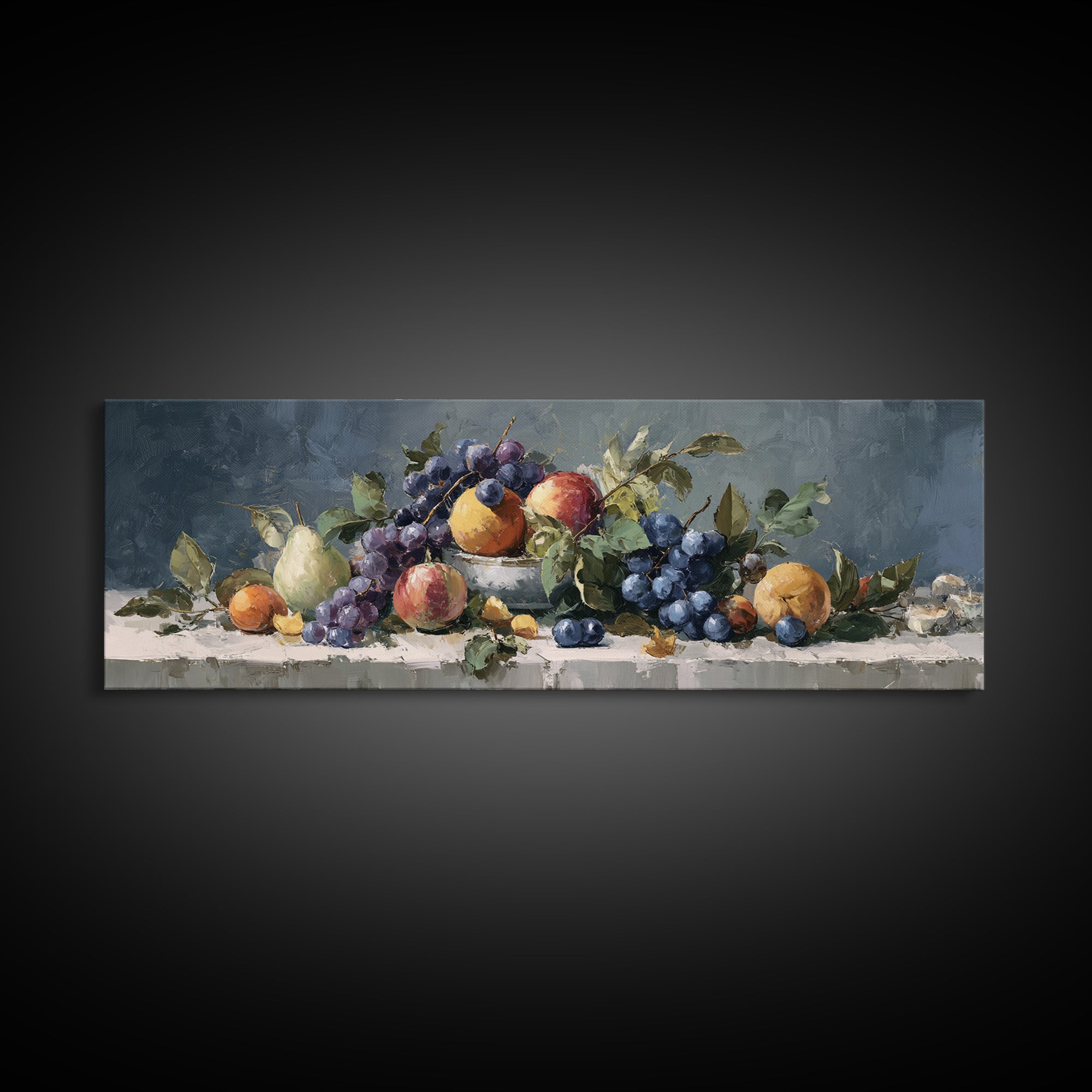Bold Pop Fruit Composition Canvas Print, Art, Wood Wall Art, Living Room Decor, Fine Art, Modern Decor, Fine Art Print, ART-3x1-8