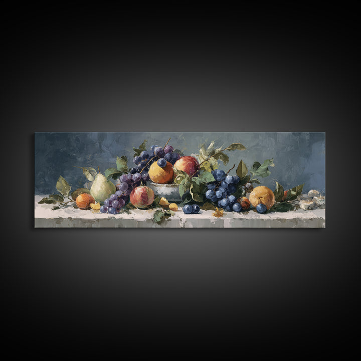 Bold Pop Fruit Composition Canvas Print, Art, Wood Wall Art, Living Room Decor, Fine Art, Modern Decor, Fine Art Print, ART-3x1-8