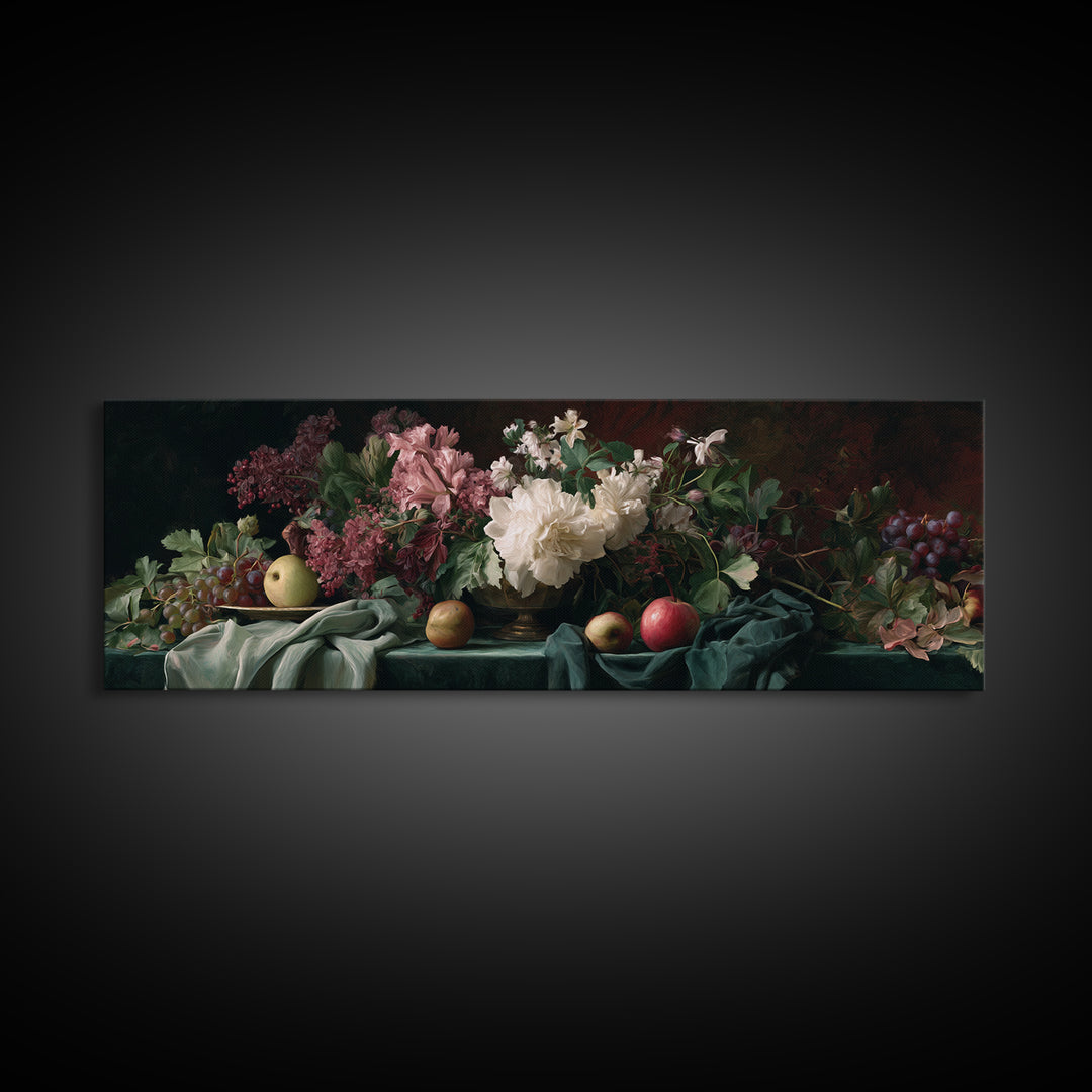 Museum Still Life Framed Canvas Print, Art, Wood Wall Art, Living Room Decor, Fine Art, Modern Decor, Fine Art Print, ART-3x1-89