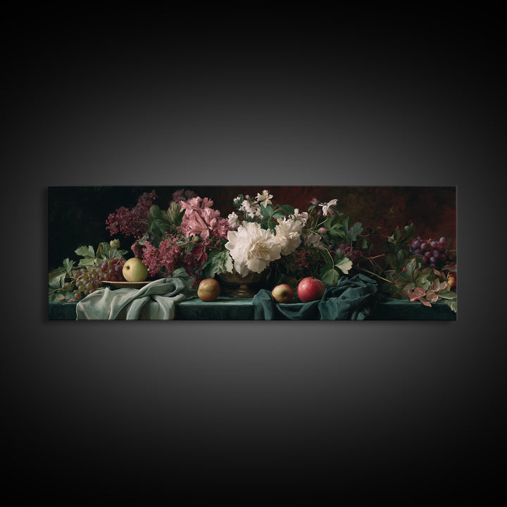 Museum Still Life Framed Canvas Print, Art, Wood Wall Art, Living Room Decor, Fine Art, Modern Decor, Fine Art Print, ART-3x1-89