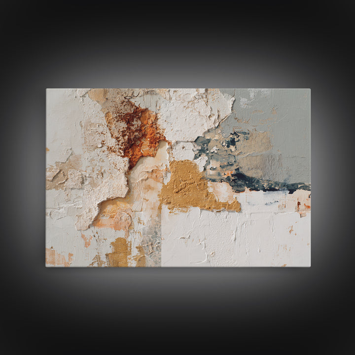 Textured Neutral Abstraction Canvas Print, Art, Digital Wall Art, Living Room Decor, Abstract Art, Framed Art, ART-3x2-17