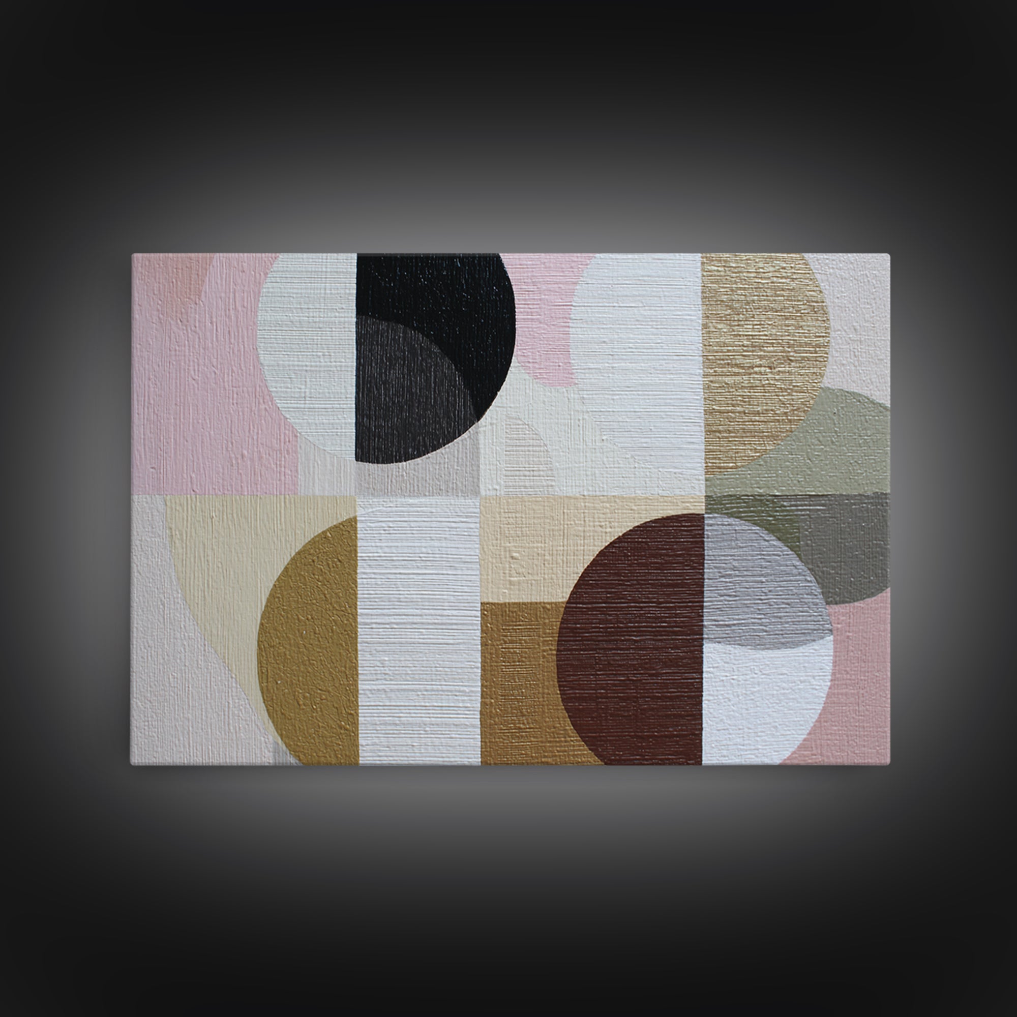 Geometric Color Study Canvas Print, Art, Art Nouveau, Living Room Decor, Abstract Art, Abstract Wall Art, Resin Art, ART-3x2-37
