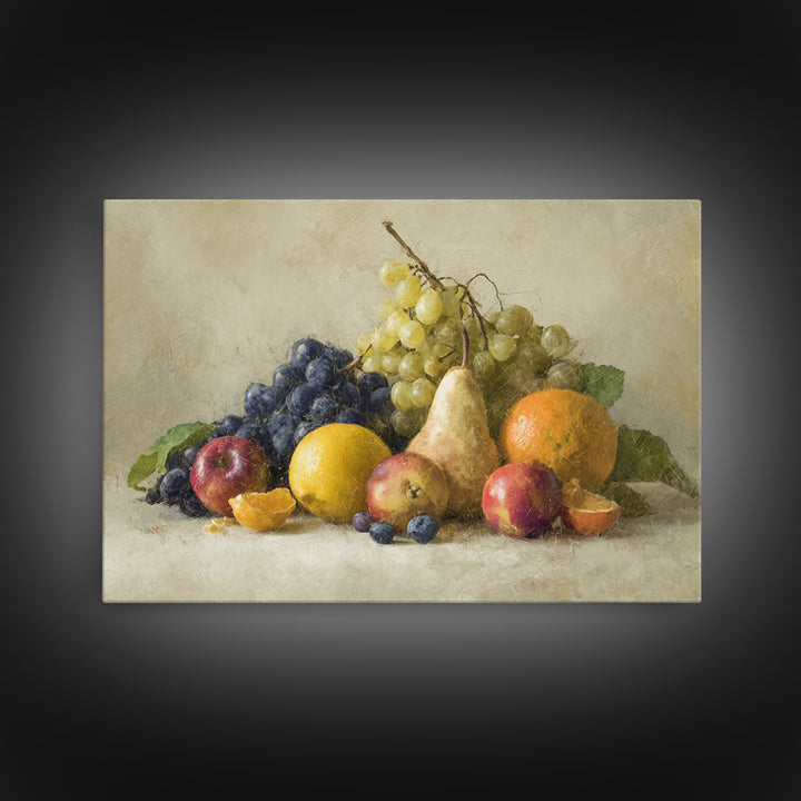 Bold Pop Fruit Composition Canvas Print, Art, Large Wall Art, Living Room Decor, Watercolor Art, Prints Wall Art, ART-3x2-44