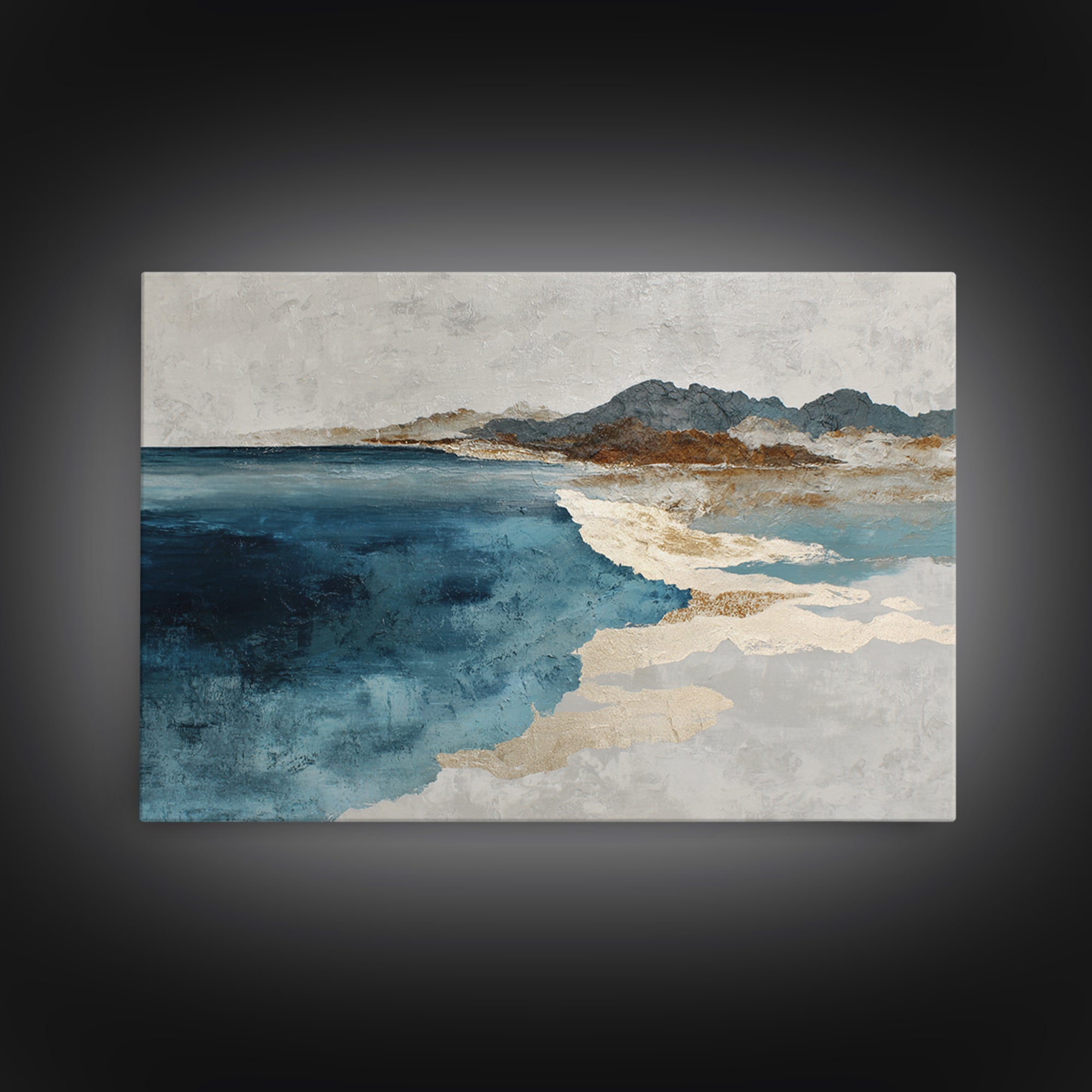 Abstract Water Forms Framed Canvas Print, Art, Pink Wall Art, Living Room Decor, Fine Art, Textured Painting, ART-3x2-47