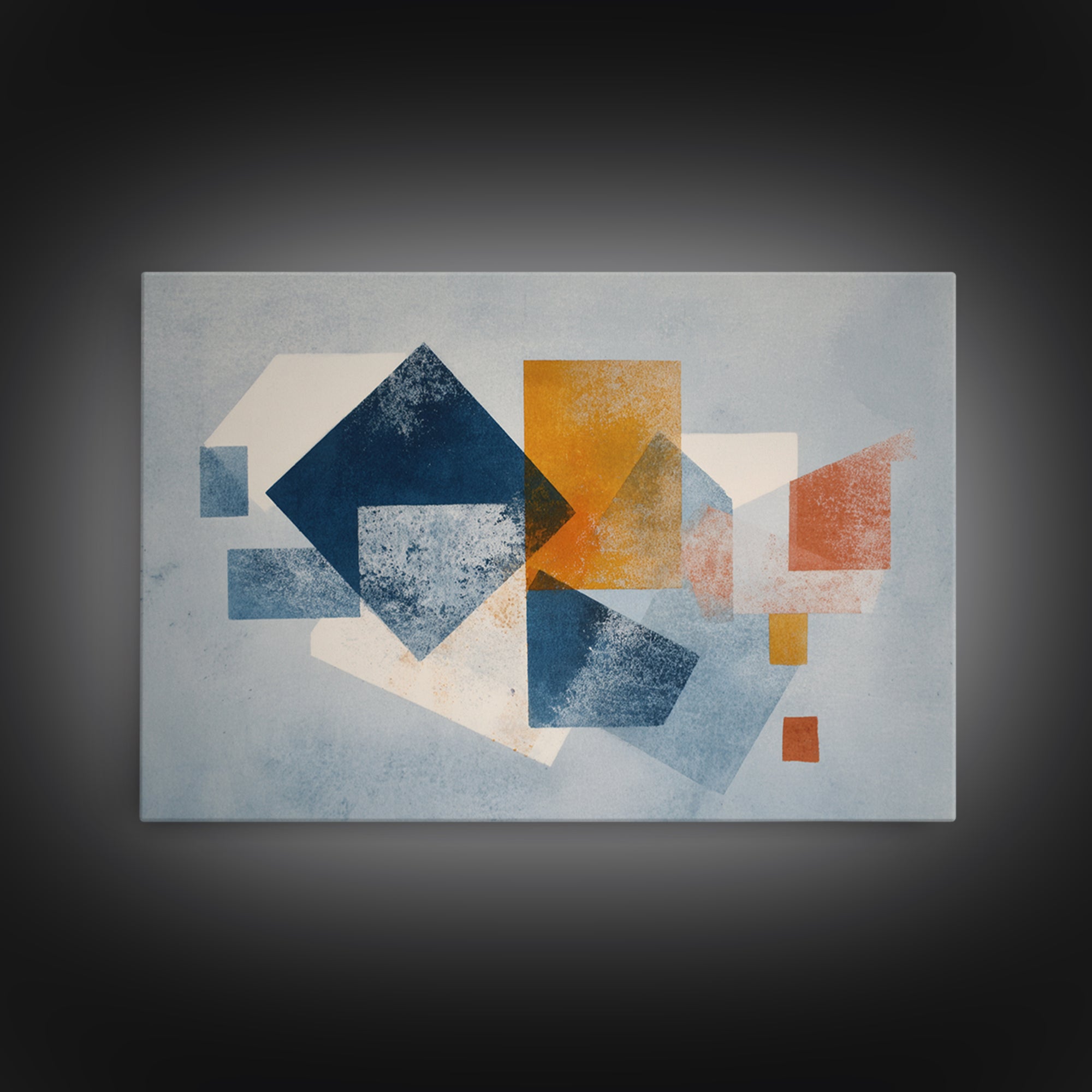 Geometric Color Study Canvas Print, Art, Art Nouveau, Living Room Decor, Abstract Art, Abstract Wall Art, Resin Art, ART-3x2-61