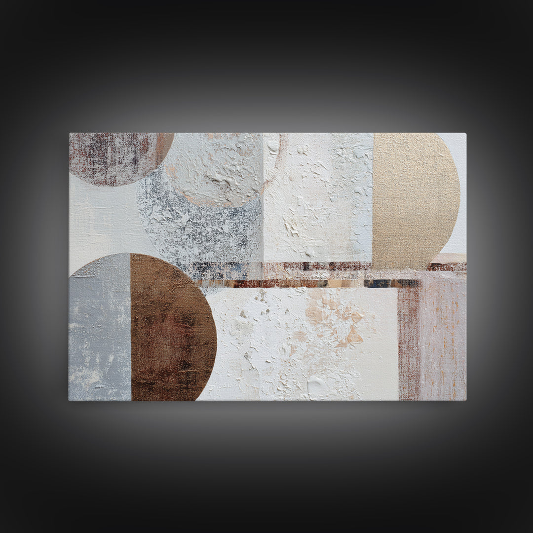 Textured Neutral Abstraction Canvas Print, Art, Black Art, Living Room Decor, Fine Art, Wall Decor, Neutral Decor, ART-3x2-89
