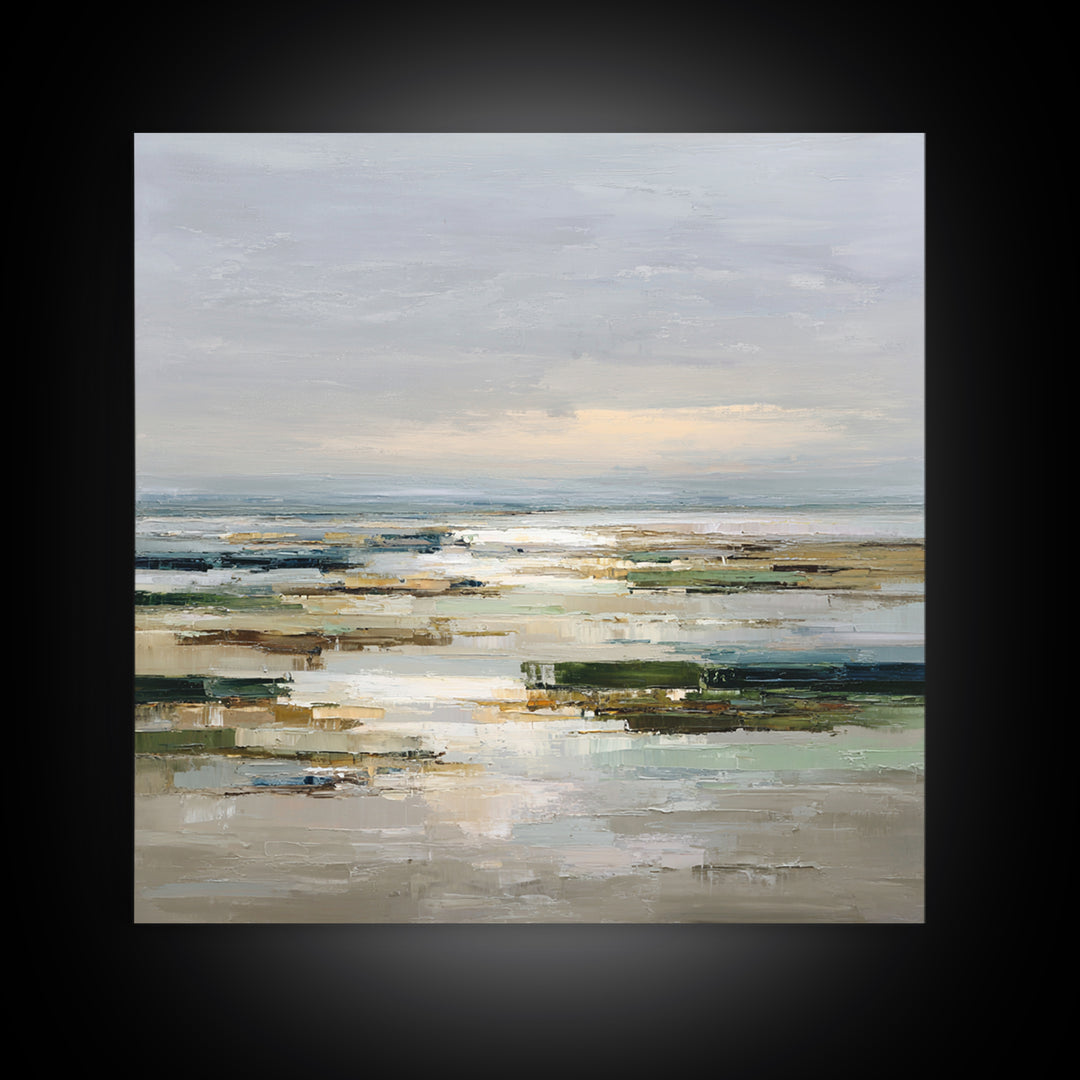 Oversized Abstract Landscape Canvas Print, Above Sofa Art, Modern Art, Living Room Decor, Fine Art, Statement, Art Print, ASA-1x1-25