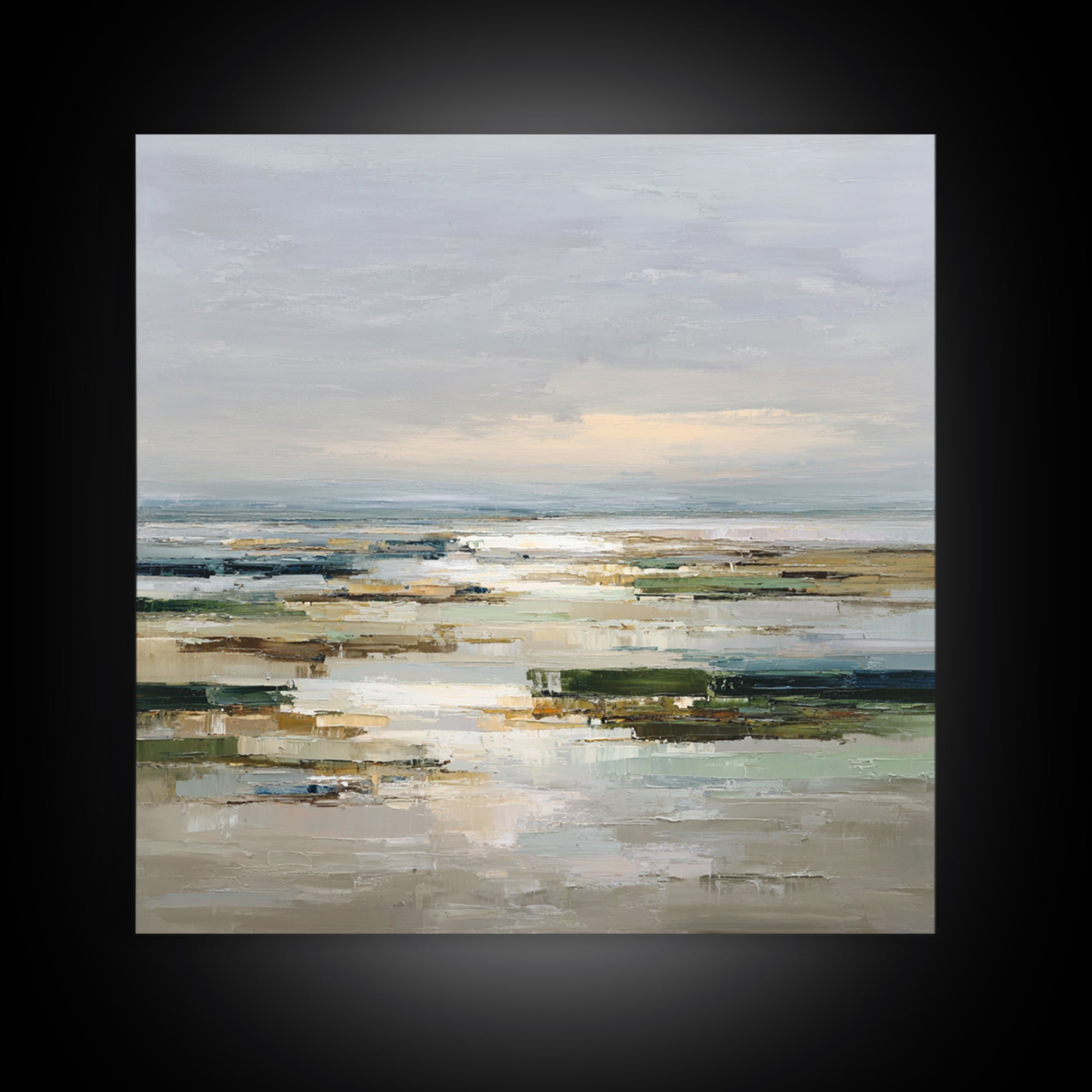 Oversized Abstract Landscape Canvas Print, Above Sofa Art, Modern Art, Living Room Decor, Fine Art, Statement, Art Print, ASA-1x1-25