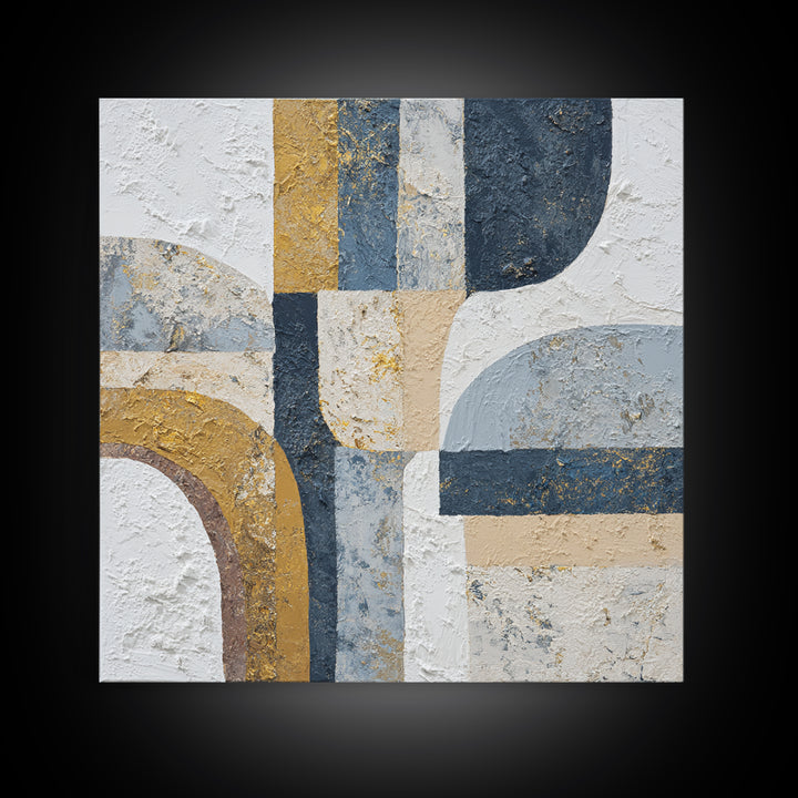 Textured Plaster Abstract Canvas Print, Above Sofa Art, Watercolor Painting, Living Room Decor, Abstract Art, Statement, ASA-1x1-35