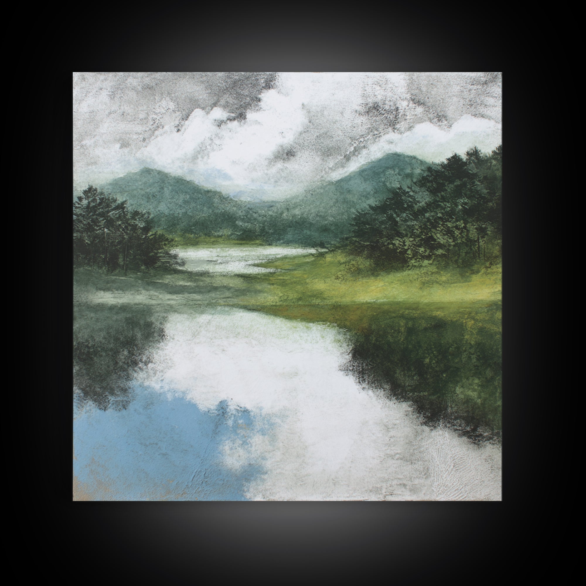 Gallery Style Landscape with Expansive Negative Space Canvas Print, Above Sofa Art, Home Decor, Living Room Decor, Statement, ASA-1x1-48