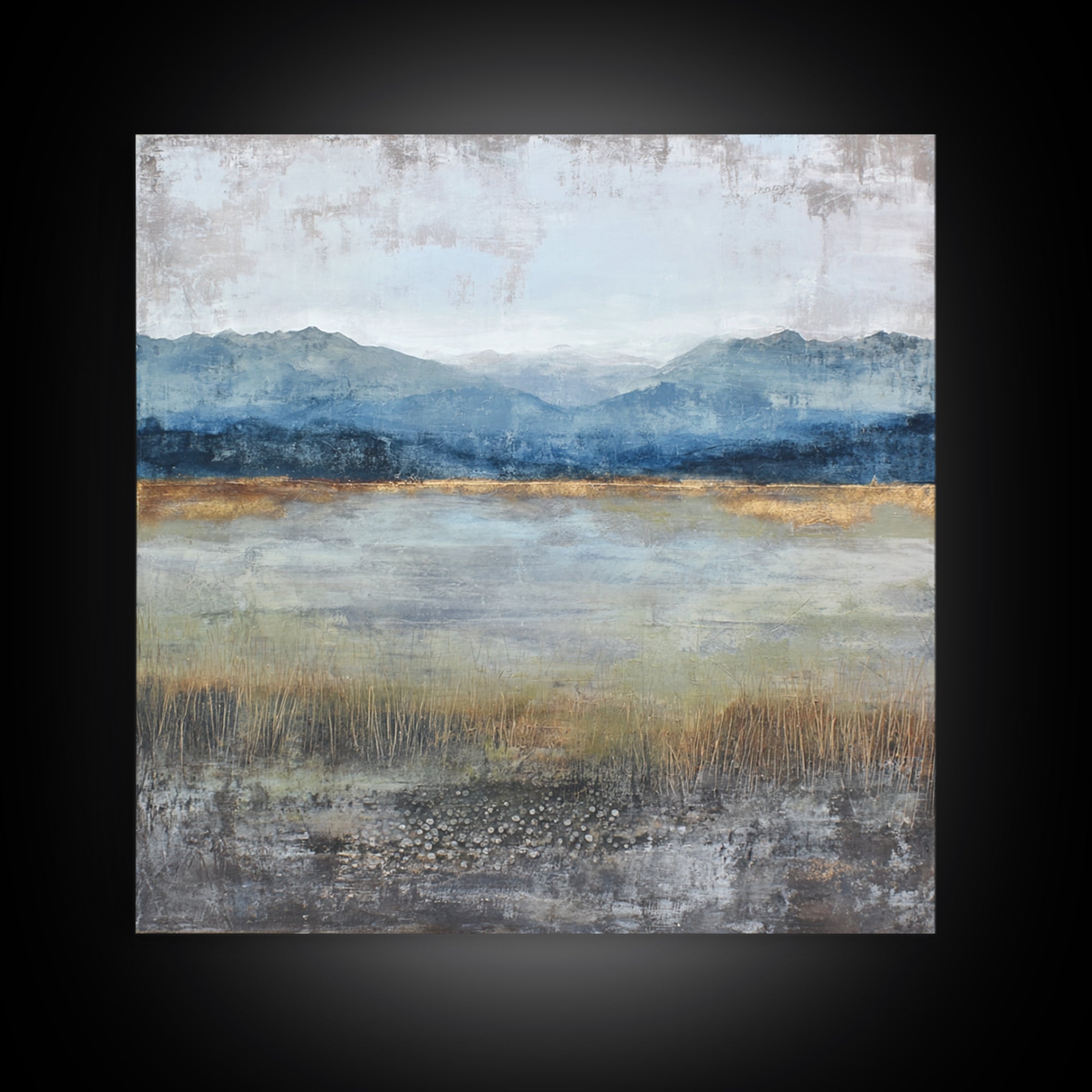 Oversized Abstract Landscape Canvas Print, Above Sofa Art, Modern Art, Living Room Decor, Fine Art, Statement, Art Print, ASA-1x1-49