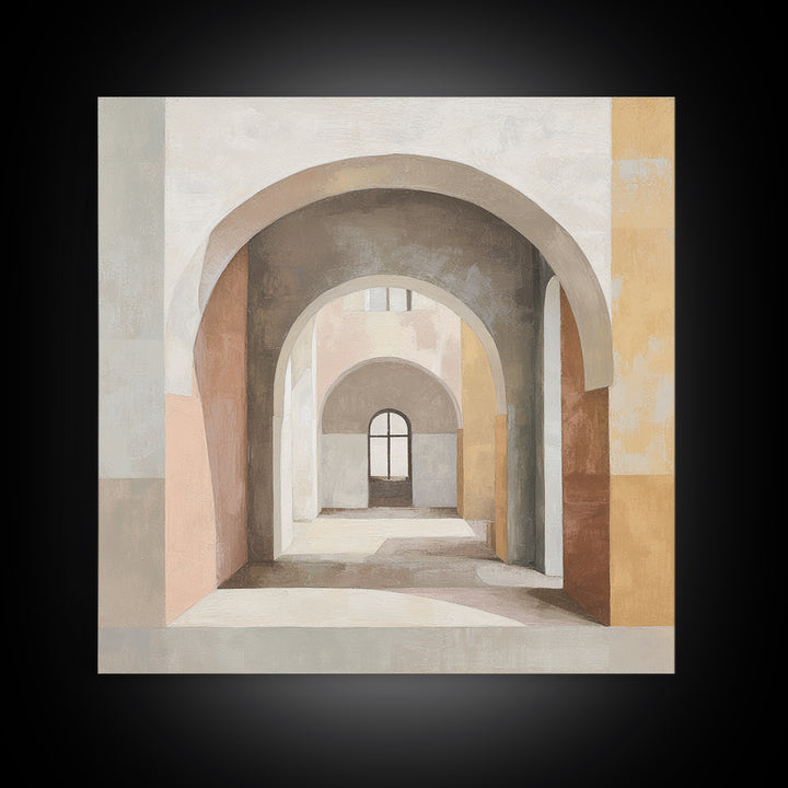Architectural Arch Study Canvas Print, Above Sofa Art, Fine Art Print, Living Room Decor, Fine Art, Statement, ASA-1x1-81