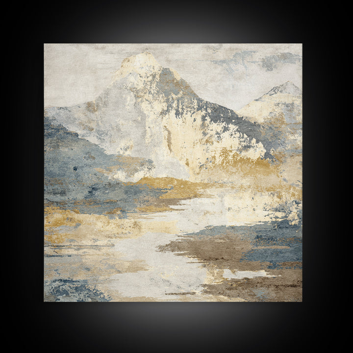 Sunlit Rolling Hills Canvas Print, Above Sofa Art, Gallery Decor, Living Room Decor, Fine Art, Statement, Minimalist Decor, ASA-1x1-89