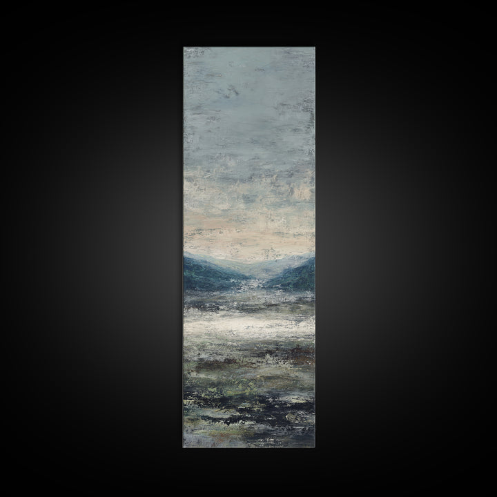 Gallery Style Landscape with Expansive Negative Space Canvas Print, Above Sofa Art, Bauhaus Print, Living Room Decor, Statement, ASA-1x3-12