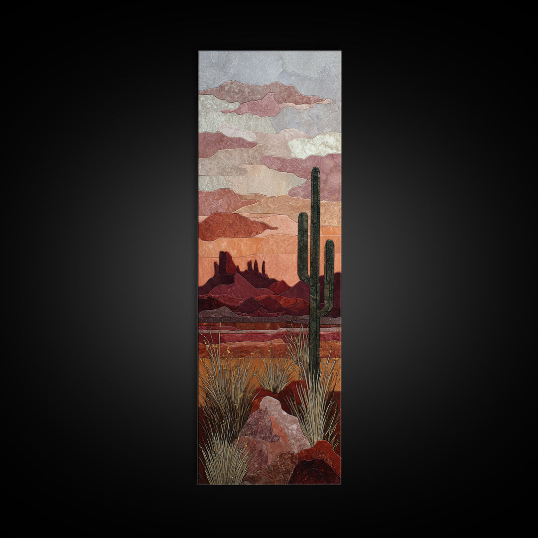 Desert Mesa Panorama Canvas Print, Above Sofa Art, Neutral Decor, Living Room Decor, Fine Art, Statement, Wall Art, Home Decor, ASA-1x3-32