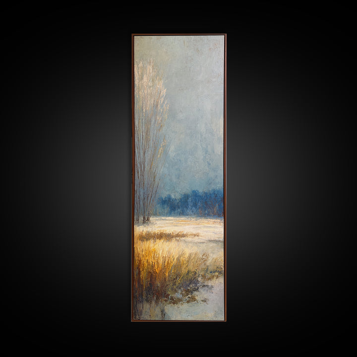 Oversized Abstract Landscape Canvas Print, Above Sofa Art, Bauhaus Print, Living Room Decor, Oil Painting, Statement, ASA-1x3-37