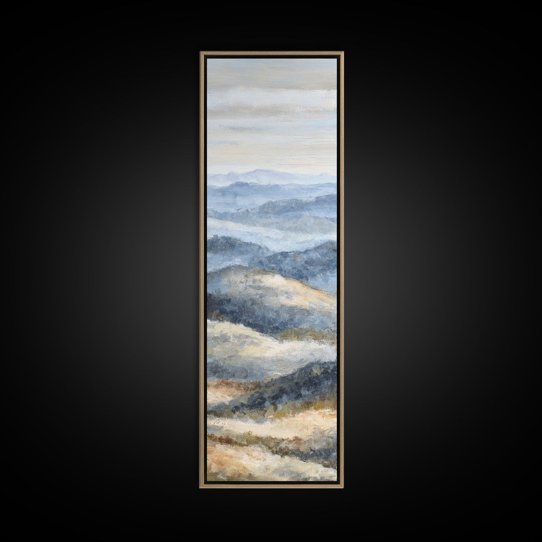 Sunlit Rolling Hills Canvas Print, Above Sofa Art, 3 Piece Wall Art, Living Room Decor, Fine Art, Statement, Neutral Decor, ASA-1x3-5