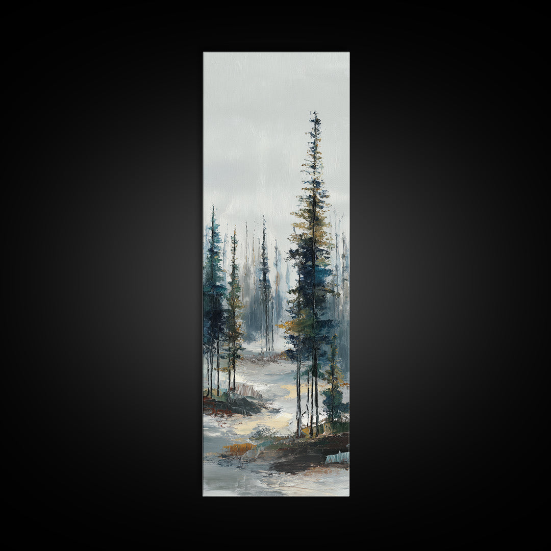 Modern Scandinavian Forest Canvas Print, Above Sofa Art, Set of 3 Wall Art, Living Room Decor, Statement, Minimalist Wall Art, ASA-1x3-99