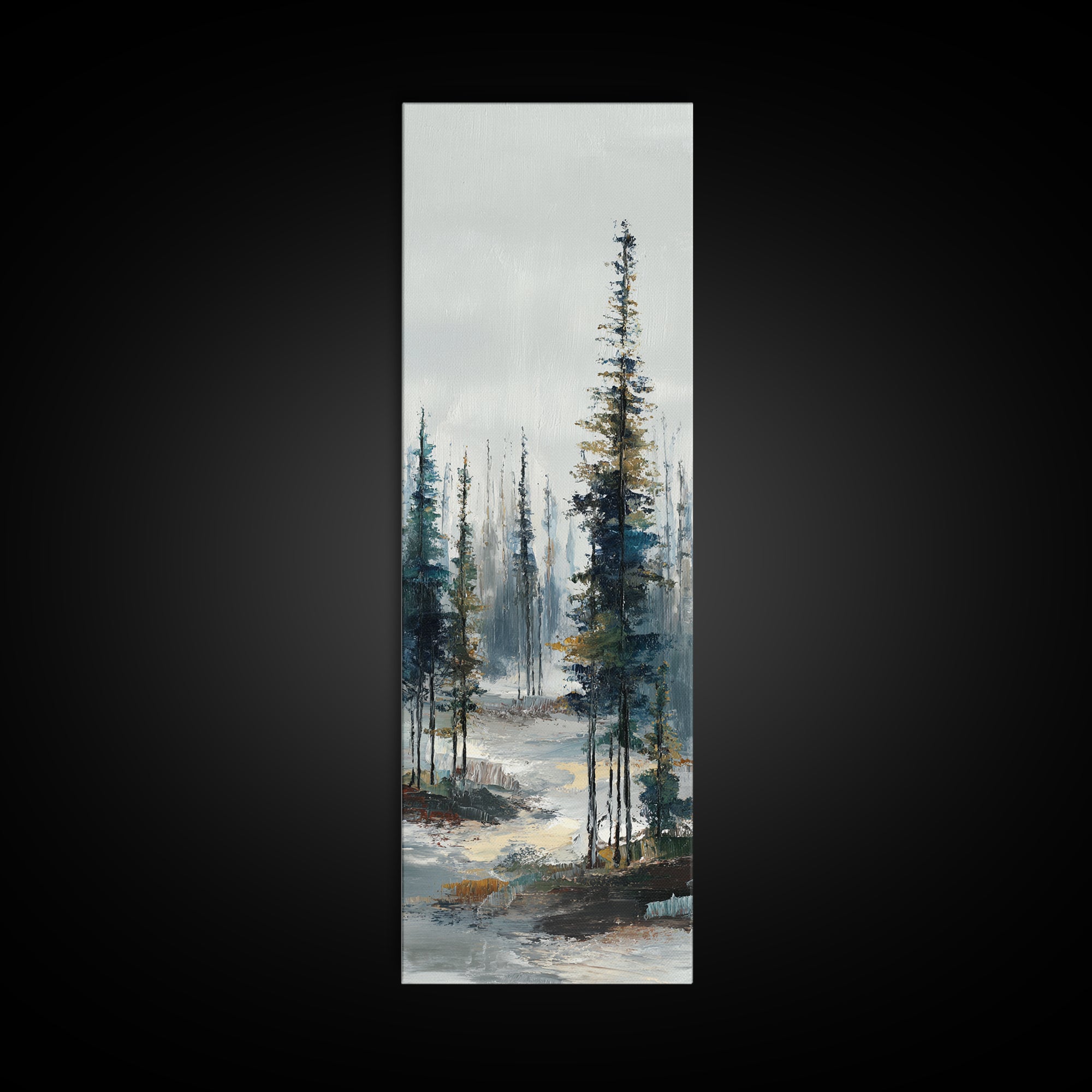Modern Scandinavian Forest Canvas Print, Above Sofa Art, Set of 3 Wall Art, Living Room Decor, Statement, Minimalist Wall Art, ASA-1x3-99