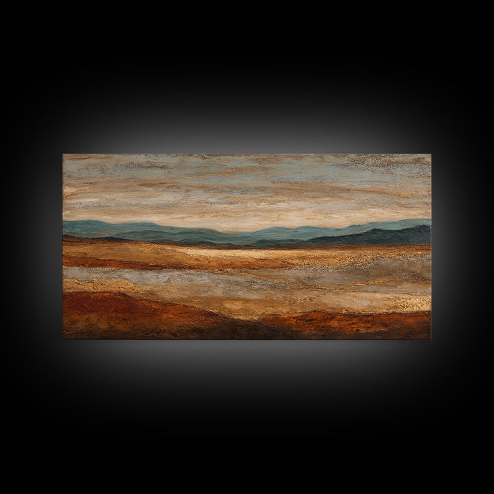 Abstract Canyon Landscape Framed Canvas Print, Above Sofa Art, Wall Decor, Living Room Decor, Fine Art, Statement, ASA-2x1-27