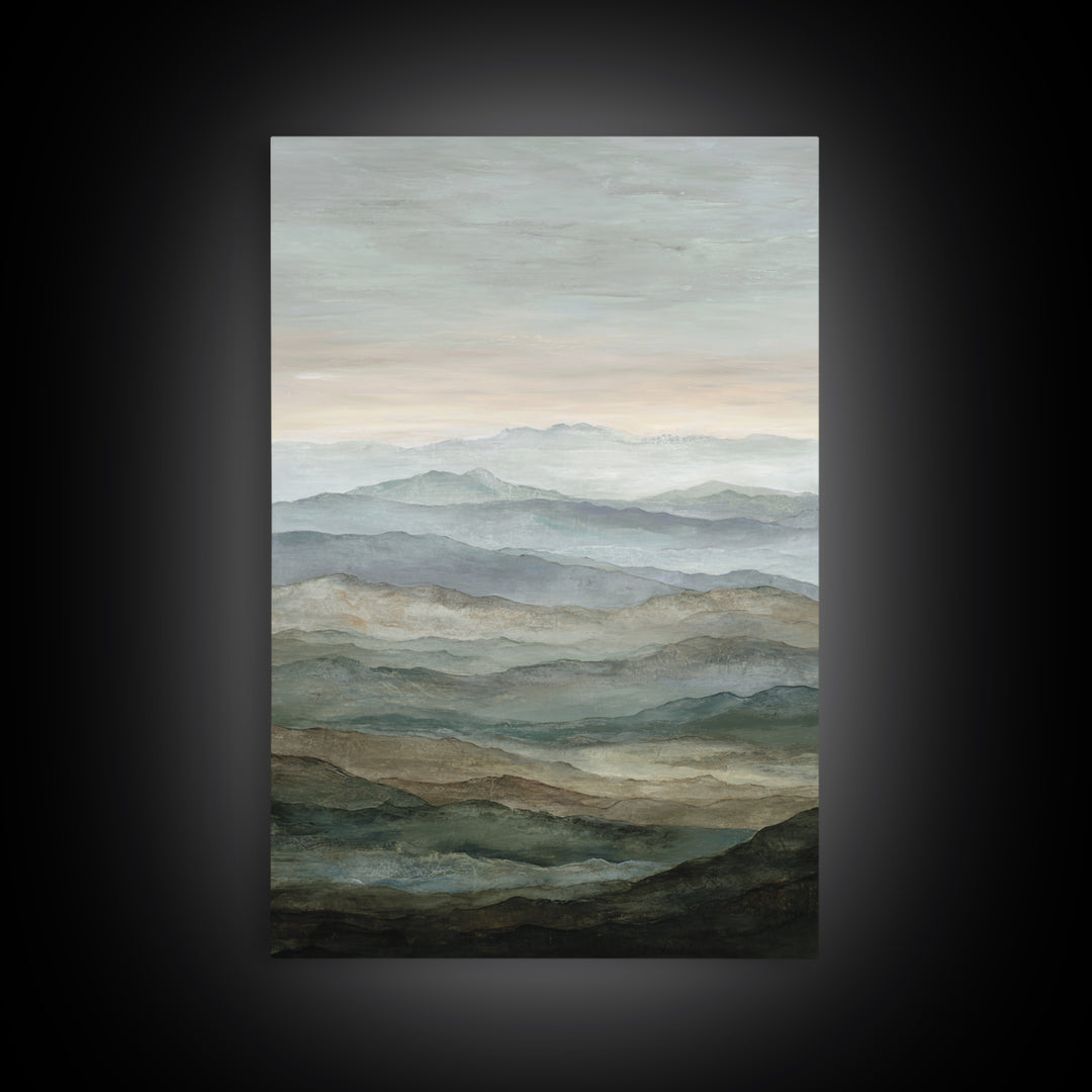 Oversized Abstract Landscape Canvas Print, Above Sofa Art, Canvas Wall Art, Living Room Decor, Statement, Living Room Wall Art, ASA-2x3-57