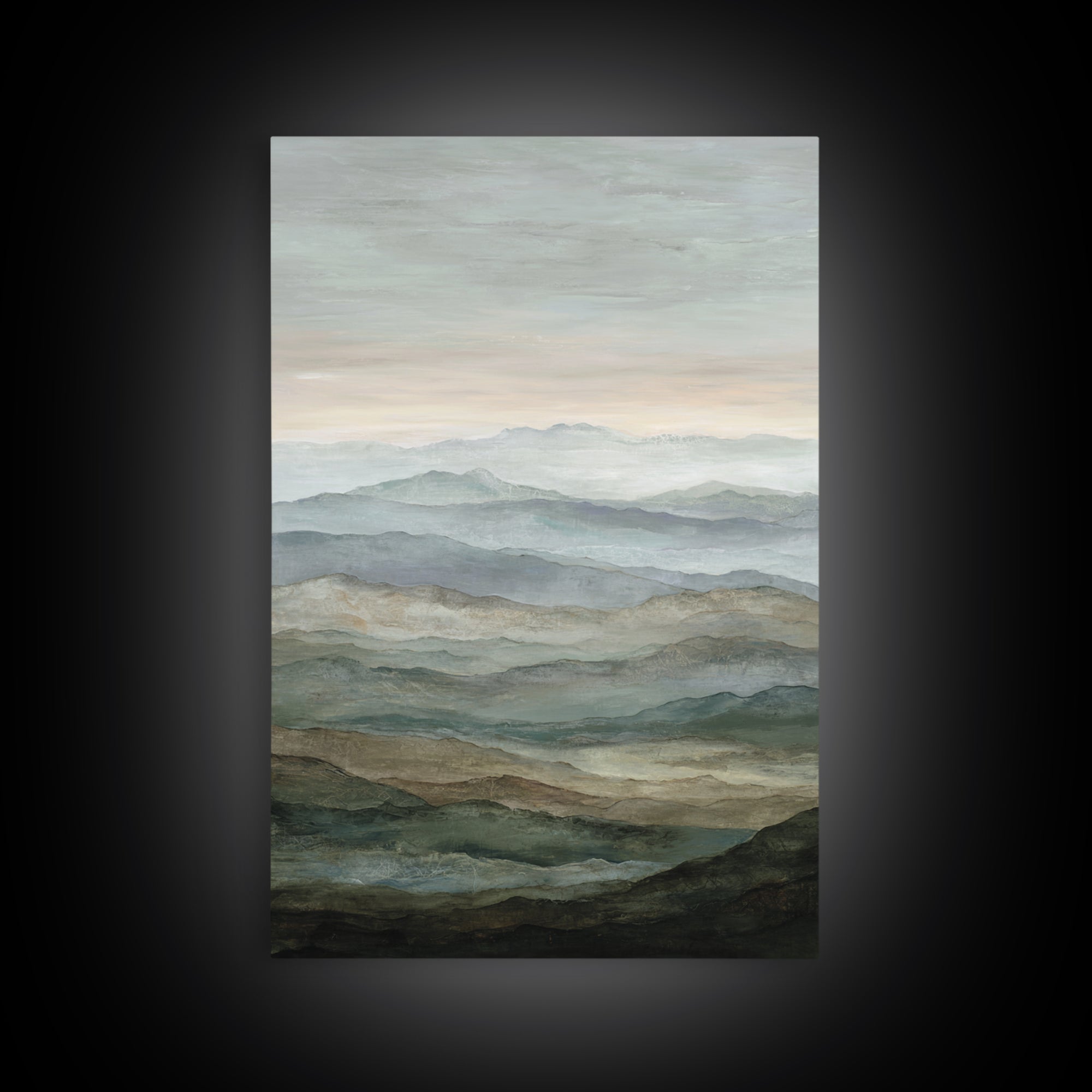 Oversized Abstract Landscape Canvas Print, Above Sofa Art, Canvas Wall Art, Living Room Decor, Statement, Living Room Wall Art, ASA-2x3-57