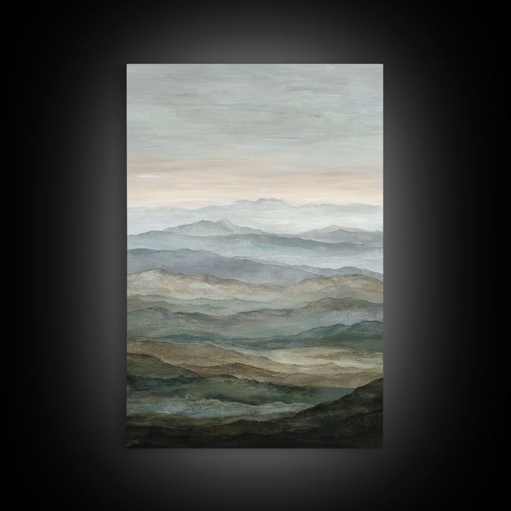 Oversized Abstract Landscape Canvas Print, Above Sofa Art, Canvas Wall Art, Living Room Decor, Statement, Living Room Wall Art, ASA-2x3-57