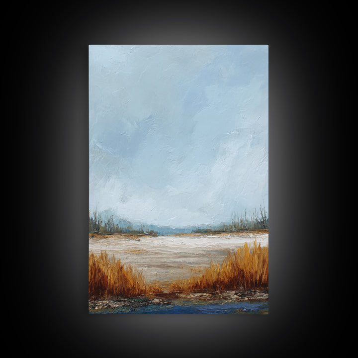 Oversized Abstract Landscape Canvas Print, Above Sofa Art, Canvas Wall Art, Living Room Decor, Statement, Living Room Wall Art, ASA-2x3-81