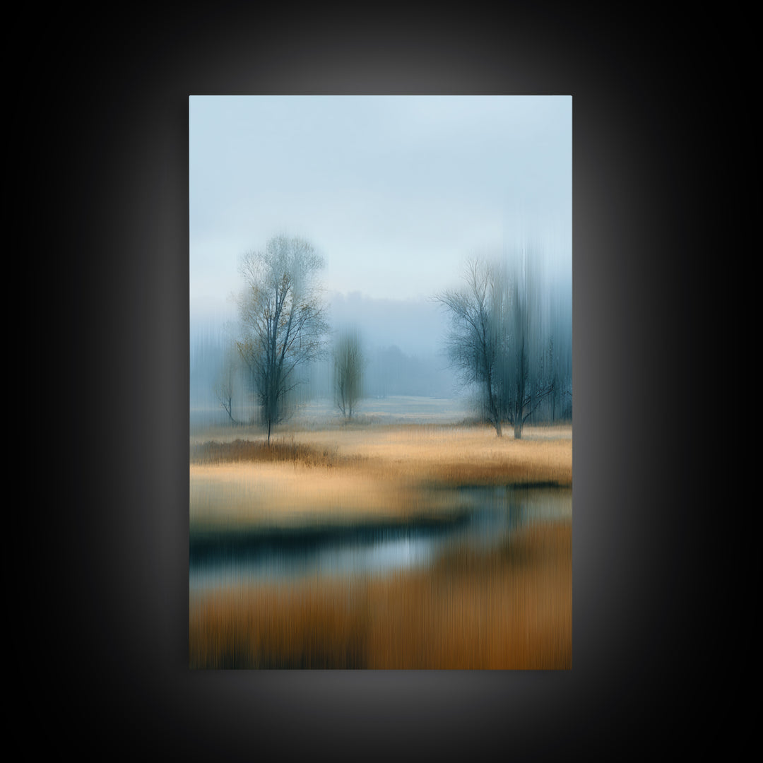 Modern Scandinavian Forest Canvas Print, Above Sofa Art, Canvas Wall Art, Living Room Decor, Statement, Living Room Wall Art, ASA-2x3-95