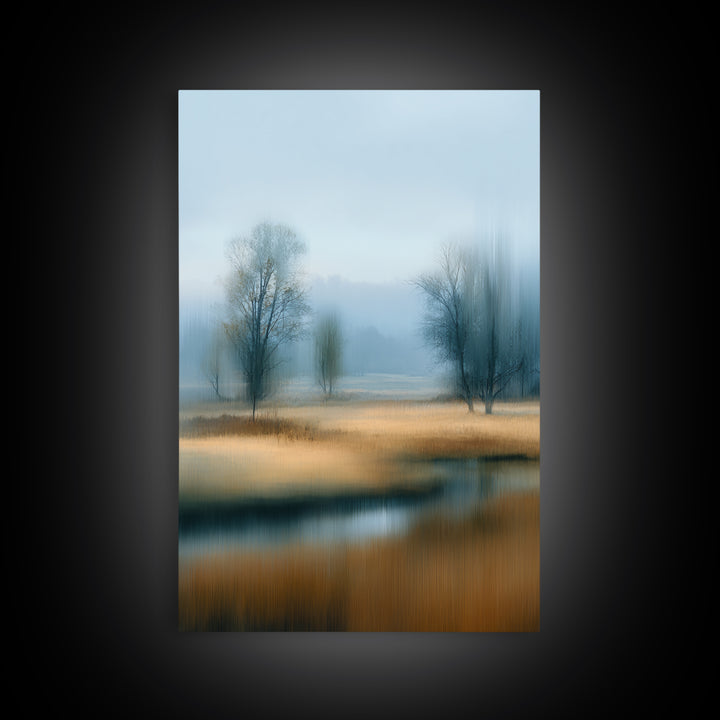 Modern Scandinavian Forest Canvas Print, Above Sofa Art, Canvas Wall Art, Living Room Decor, Statement, Living Room Wall Art, ASA-2x3-95