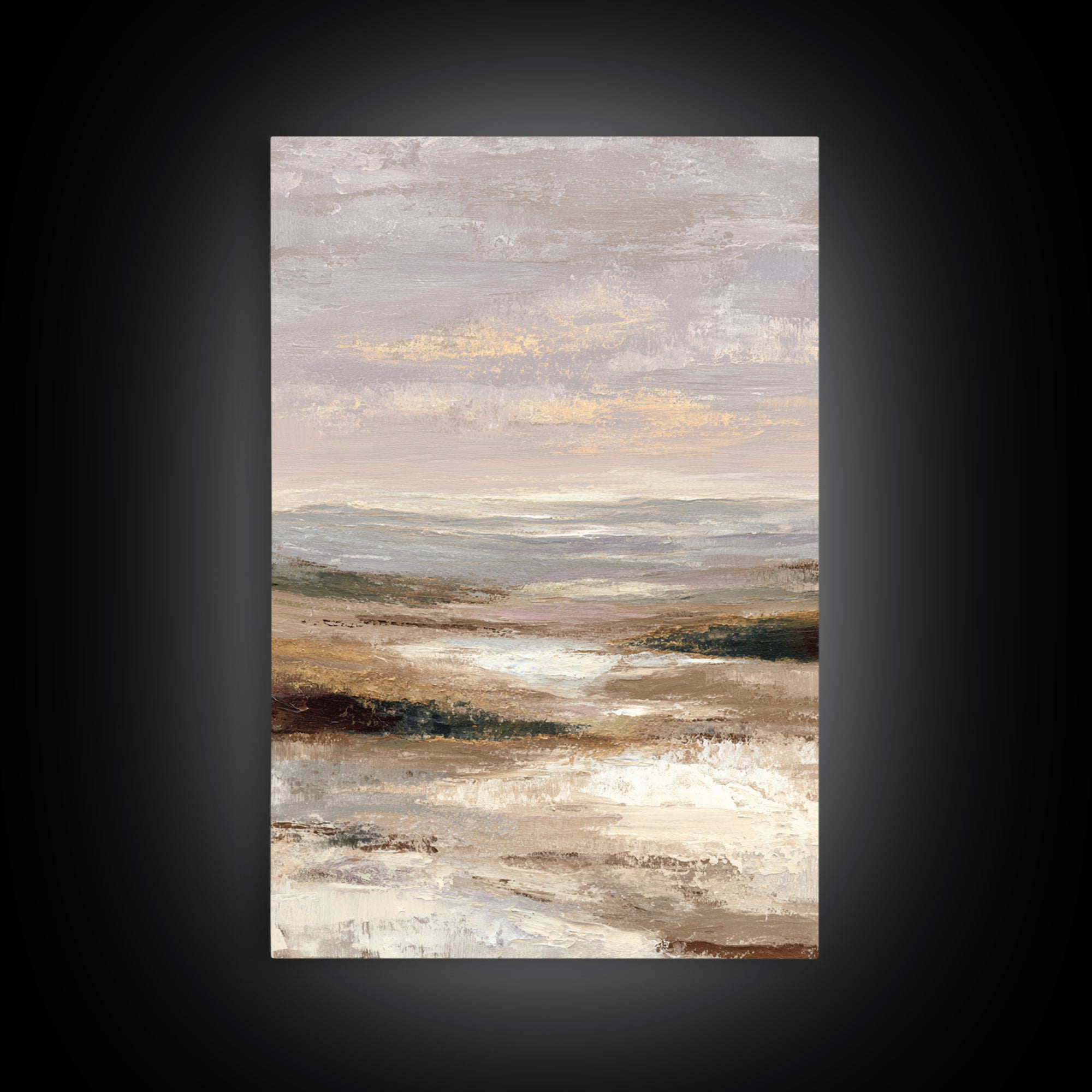 Sunlit Rolling Hills Framed Canvas Print, Above Sofa Art, Large Wall Art, Living Room Decor, Statement 497, Set of Wall Art, ASA-2x3-97