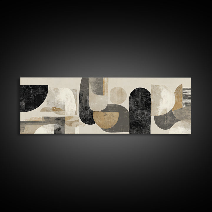 Large Modern Organic Shapes Canvas Print, Above Sofa Art, Abstract Wall Art, Living Room Decor, Abstract Art, Statement, ASA-3x1-42