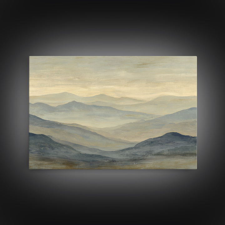 Sunlit Rolling Hills Canvas Print, Above Sofa Art, Abstract Wall Art, Living Room Decor, Fine Art, Statement, Above Bed Decor, ASA-3x2-21