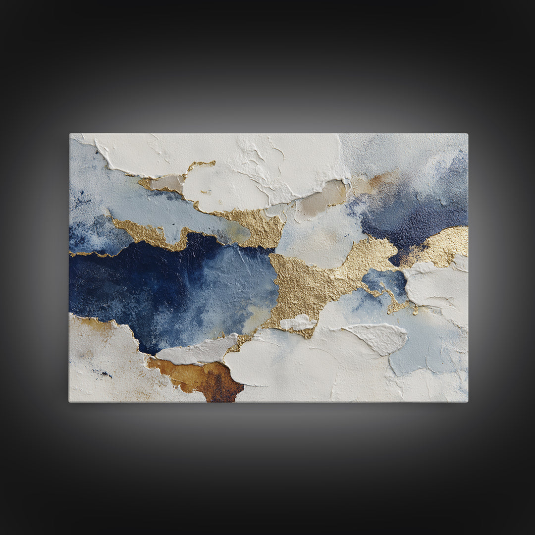Textured Plaster Abstract Framed Canvas Print, Above Sofa Art, Set of 3 Prints, Living Room Decor, Abstract Art, Statement, ASA-3x2-39