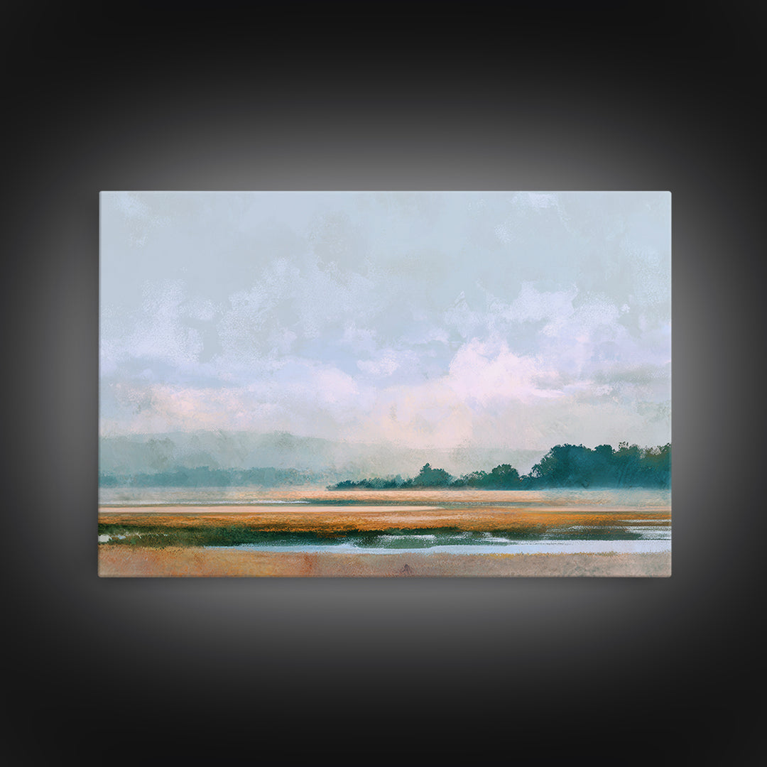 Gallery Style Landscape with Expansive Negative Space Canvas Print, Above Sofa Art, Room Decor, Living Room Decor, Statement, ASA-3x2-4