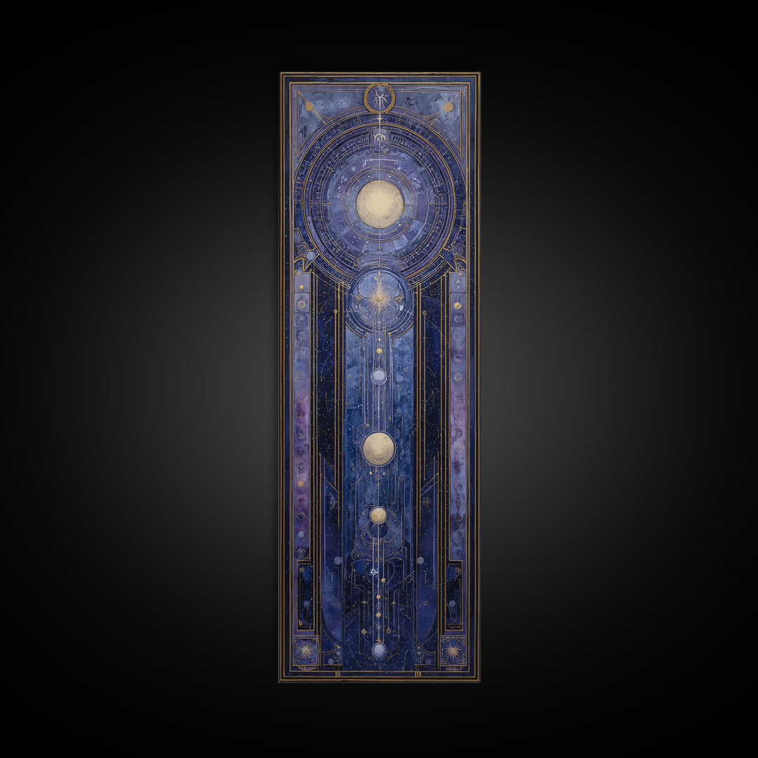Scorpio Formed from Stars and Jeweled Shadows Canvas Print, Astrology Art, Astronomy Print, Living Room Decor, Fine Art, Zodiac, AST-1x3-22