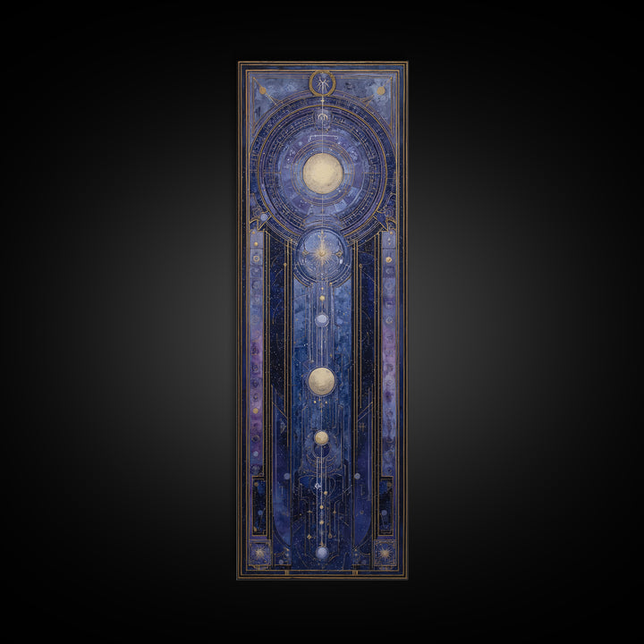 Scorpio Formed from Stars and Jeweled Shadows Canvas Print, Astrology Art, Astronomy Print, Living Room Decor, Fine Art, Zodiac, AST-1x3-22