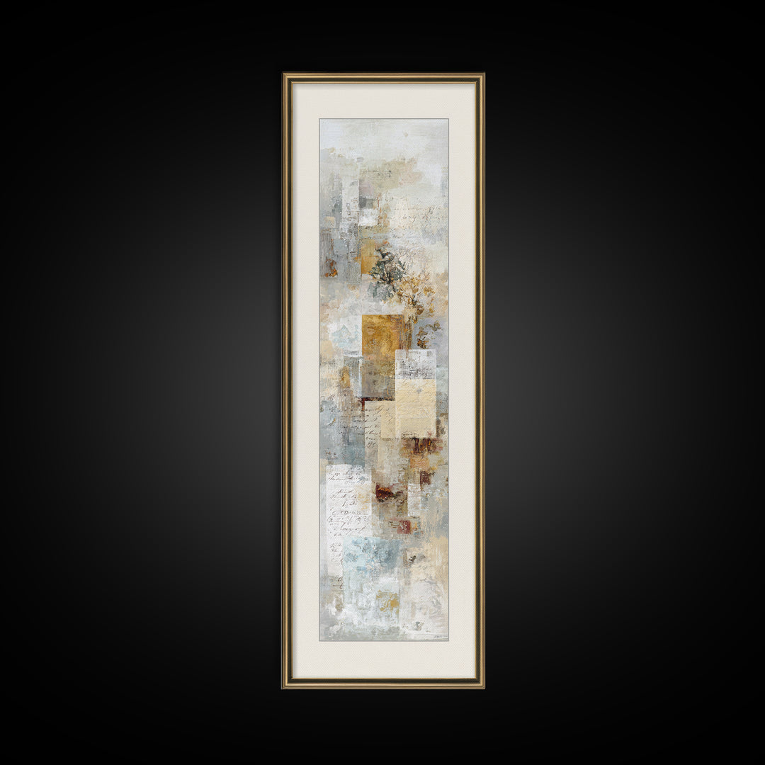Antique Key and Handwritten Letter Arrangement Without Canvas Print, Bed and Breakfast Art, Art Print, Living Room Decor, BAB-1x3-93