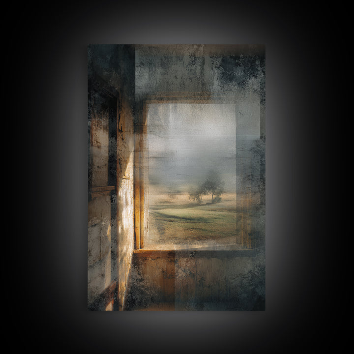 Old Farmhouse Landscape Canvas Print, Bed and Breakfast Art, Canvas Wall Art, Living Room Decor, Fine Art, Above Bed Decor, BAB-2x3-39