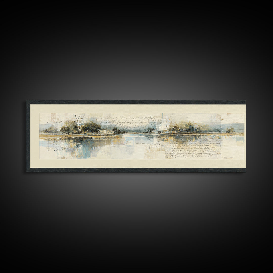 Antique Key and Handwritten Letter Arrangement Without Canvas Print, Bed and Breakfast Art, Bedroom Prints, Living Room Decor, BAB-3x1-49