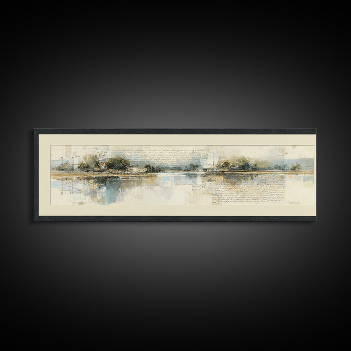 Antique Key and Handwritten Letter Arrangement Without Canvas Print, Bed and Breakfast Art, Bedroom Prints, Living Room Decor, BAB-3x1-49