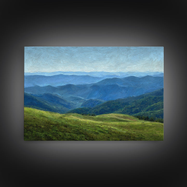 Classic Landscape with Rolling Green Hills Canvas Print, Bed and Breakfast Art, Bedroom Prints, Living Room Decor, Fine Art, BAB-3x2-52